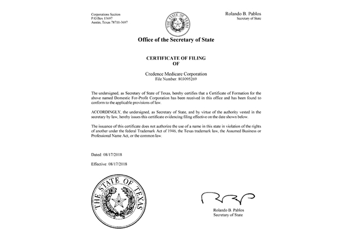 Credence Medicare Corporation